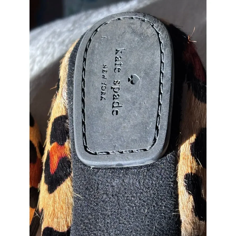 Kate Spade New York
Ponyhair Leopard Print Ballet Flats 8 Flexible Comfort Shoe - Picture 7 of 14